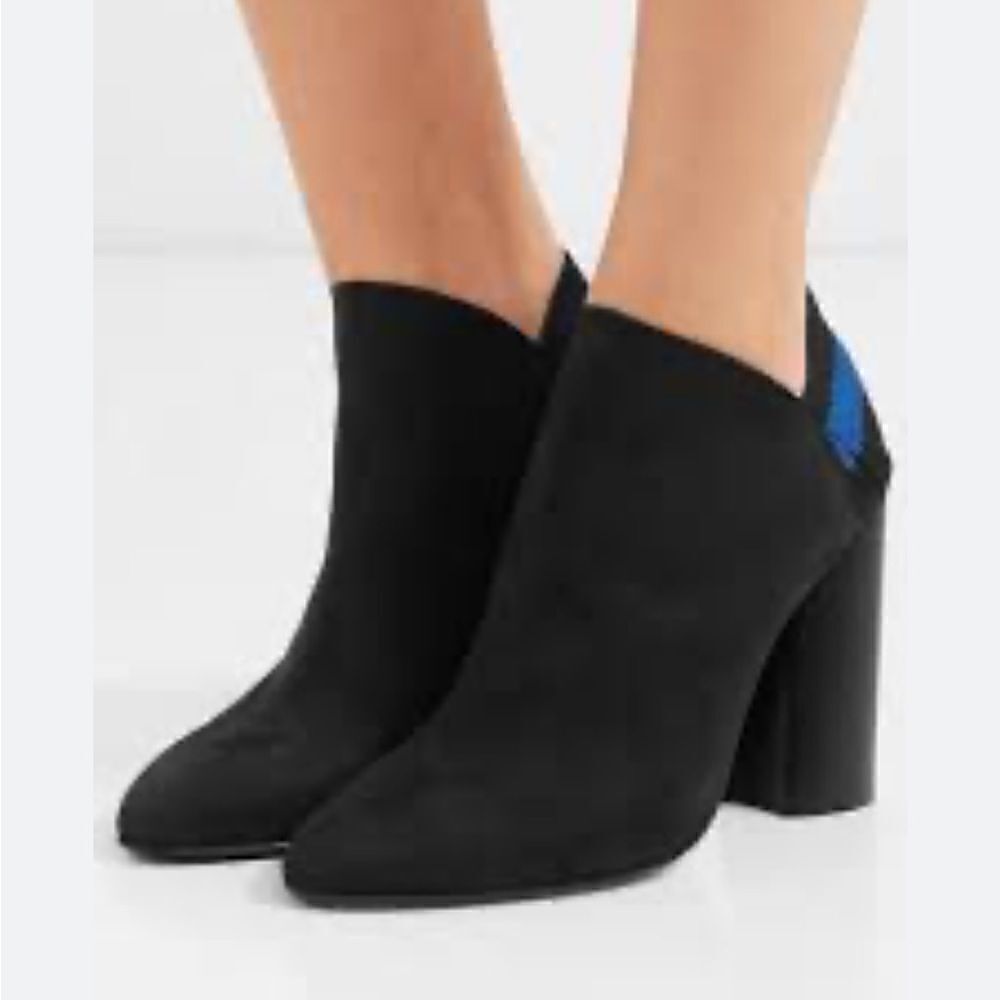 3.1 Phillip Lim Drum Slingback Stripe Black Booties